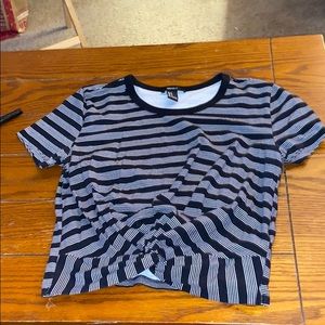 Cropped  striped shirt